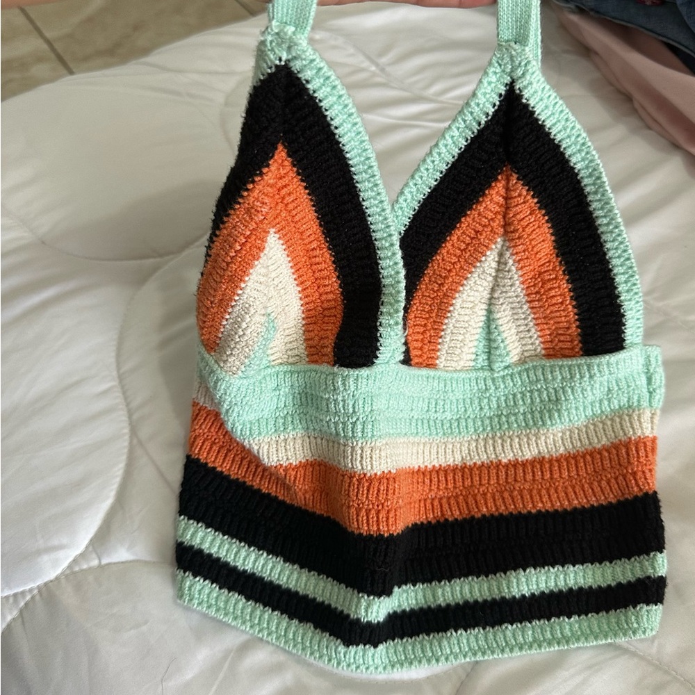 Zara crochet crop top